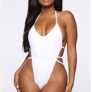FASHION NOVA white one piece
